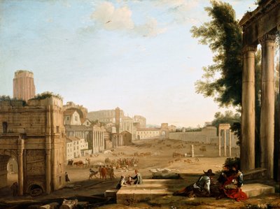 Het Campo Vaccino, Rome door Claude Lorrain